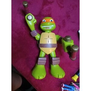 Teenage Mutant Ninja Turtle Michaelangelo Talking Action Figure with Nunchuks